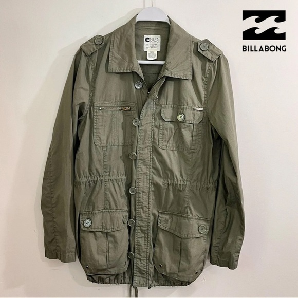 Billabong Women’s Cargo Army Jacket - Picture 1 of 14